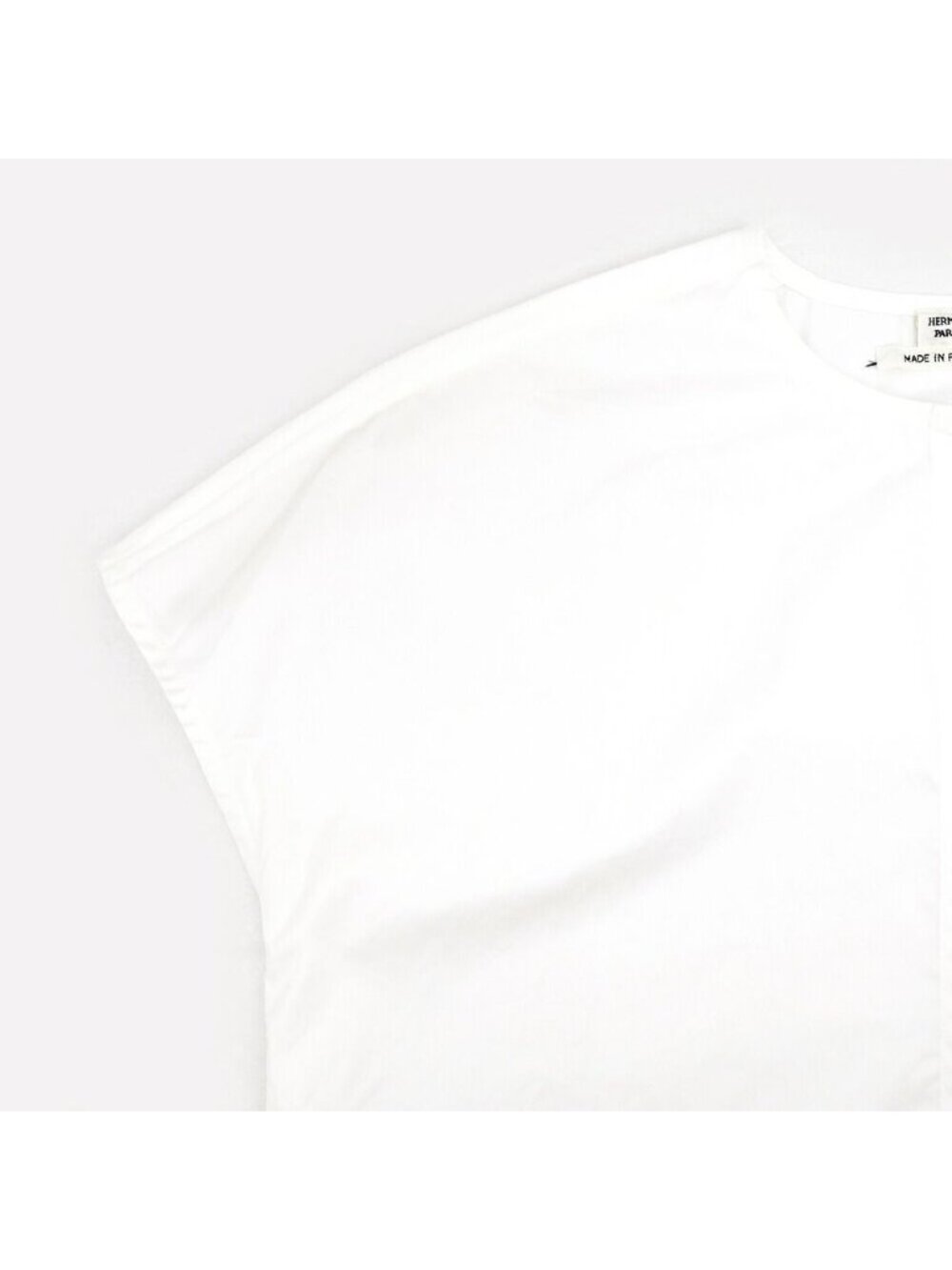 Hermes Meito Blouse White Horse Embro Cotton 34 - Picture 4 of 10